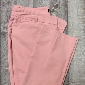 NY and Co 7th Avenue Pink Straight Leg Trousers